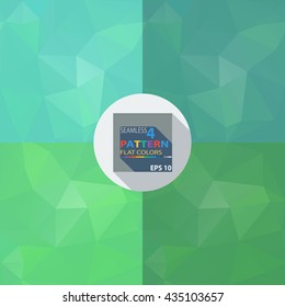 Abstract seamless pattern triangle. Light and dark blue triangles for background or Wallpaper or elements for the site. Geometric seamless pattern of triangle.