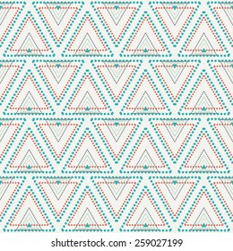 abstract seamless pattern with triangles