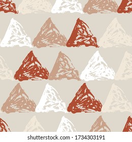 Abstract seamless pattern with triangles, design element. Can be used for invitations, greeting cards, scrapbooking, print, gift wrap, manufacturing, planner cover