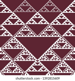 Abstract Seamless Pattern. Seamless Pattern with Triangles. generative art, ai produced, cellular automata. Vector illustration