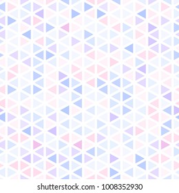 Abstract seamless pattern of triangles. Mosaic of geometric forms.