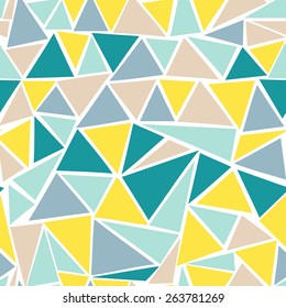 Abstract seamless pattern with triangles. Vector illustration.