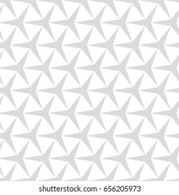 Abstract seamless pattern of triangular geometrical shapes. White background.