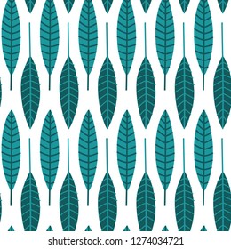 Abstract seamless pattern with tropical flowers and leaves. Vector template.