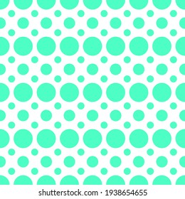 Abstract Seamless Pattern Turquoise Doodle Geometric Figures Background Vector