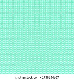 Abstract Seamless Pattern Turquoise Doodle Geometric Figures Background Vector