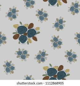 Abstract seamless pattern. Universal background for greeting cards, invitations. Hand drawn ink and marker texture.