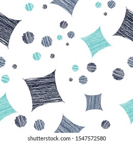 Abstract seamless pattern unusual artistic shapes on white background editable endless repeat texture cover geometrical elements for textile, linens, curtains, clothing, wrapping paper, fabric prints