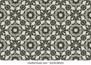 Abstract seamless pattern, use for interior,wallpaper,fabric,curtain,carpet,clothing,Batik,satin,background , illustration, Embroidery style.