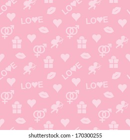abstract seamless pattern for Valentines Day