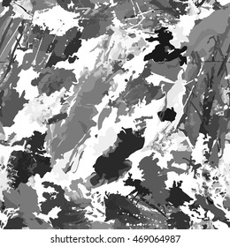 Abstract seamless pattern, vector background drawn with paints. Hand Drawn textures. Design for banner, poster, card, invitation, placard, brochure, flyer, clothes. 