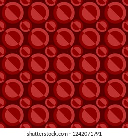 Abstract seamless pattern - vector circle design background