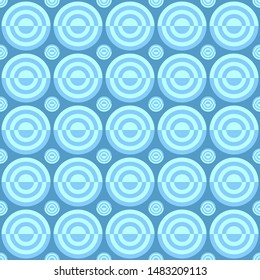 Abstract seamless pattern - vector circle background design