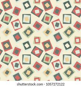 Abstract seamless pattern, vector. Flat illustration with rolls. Geometric seamless texture