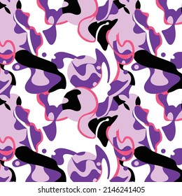 Abstract seamless pattern. Vector floral illustration. Decorative spring ornament.
