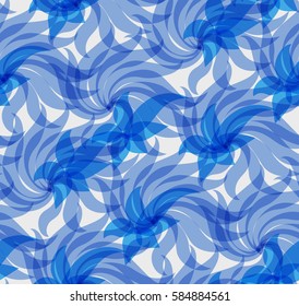 Abstract seamless pattern. Vector floral illustration. Decorative spring ornament.