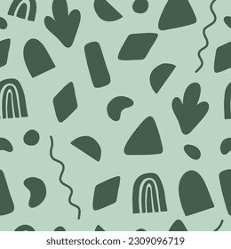 Abstract seamless pattern. Vector hand-drawn.