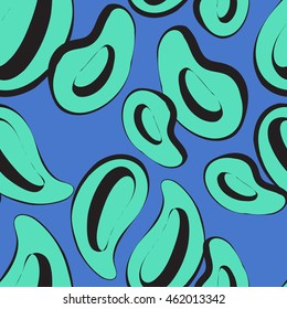 Abstract seamless pattern. Vector seamless hand-drawn background can be used for textile, wallpaper, wrapping.