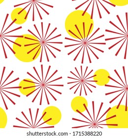Abstract seamless pattern. Vector illustration background design, summer