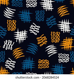 Abstract seamless pattern. Vector illustration for print, fabric, cover, packaging, interior decor, blog decoration and other your projects.