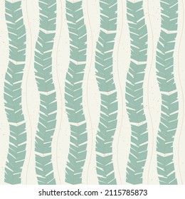 Abstract seamless pattern. Vector illustration with feathers in boho style