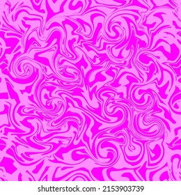 Abstract seamless pattern vector illustration. Pink waves surface.