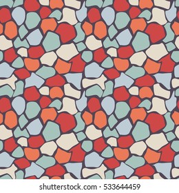 abstract seamless pattern, vector illustration looks like patchwork or stained-glass window.Abstract pattern with geometric motifs.