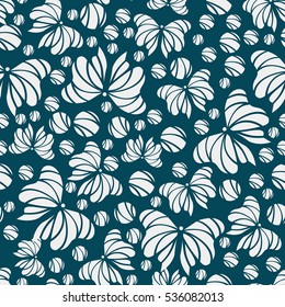 Abstract seamless pattern, vector illustration. Color pattern of geometric elements and butterflies