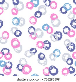 Abstract seamless pattern. Vector illustration. Hand drawn print