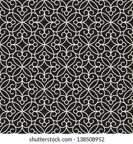 Abstract seamless pattern, vector lace texture