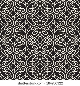 Abstract seamless pattern, vector lace texture