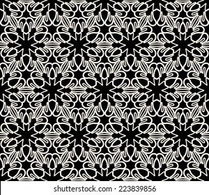 Abstract seamless pattern, vector lace texture