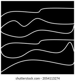Abstract seamless pattern vector with monochrome geometric wave lines in hand drawn style. Trendy and modern contemporary design for printed fabric, textile, fashion, wallpapers, background, banner.
