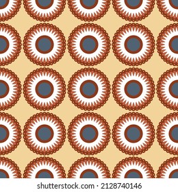 Abstract seamless pattern vector print. 60s and 70s years style background. Trendy retro background