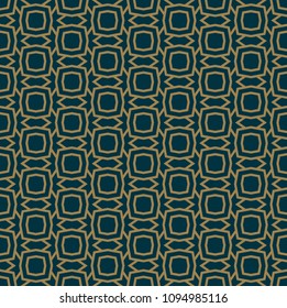 Abstract seamless pattern, Vector seamless pattern. Repeating geometric ornament . luxury gold blue color