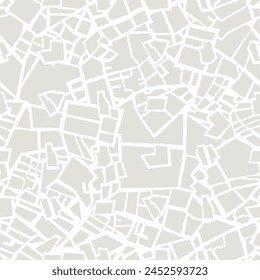 Abstractas patrón sin fisuras. Estampado de textura de Vector. Diseño monocromo parecido a un mapa de la ciudad.