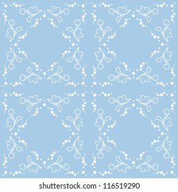 Abstract seamless pattern, vector winter background