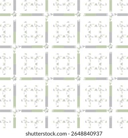 Abstract seamless pattern with vertical halftone lines and grungy texture. Perfect for retro-style backgrounds, digital art, and fashion fabric prints.