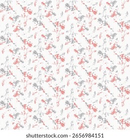 Abstract seamless pattern with vertical halftone lines and grungy texture. Perfect for retro-style backgrounds, digital art, and fashion fabric prints.