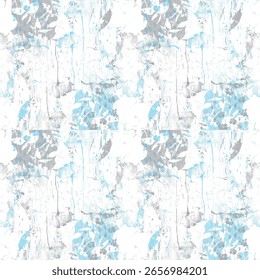 Abstract seamless pattern with vertical halftone lines and grungy texture. Perfect for retro-style backgrounds, digital art, and fashion fabric prints.