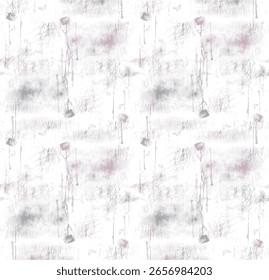 Abstract seamless pattern with vertical halftone lines and grungy texture. Perfect for retro-style backgrounds, digital art, and fashion fabric prints.