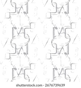 Abstractas patrón sin fisuras con líneas de semitono de Vertical y textura sucia. Perfecto para fondos de estilo retro, arte digital y estampados de tela de moda