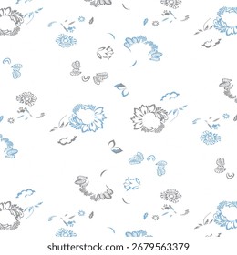 Abstract seamless pattern with vertical halftone lines and grungy texture. Perfect for retro-style backgrounds, digital art, and fashion fabric prints