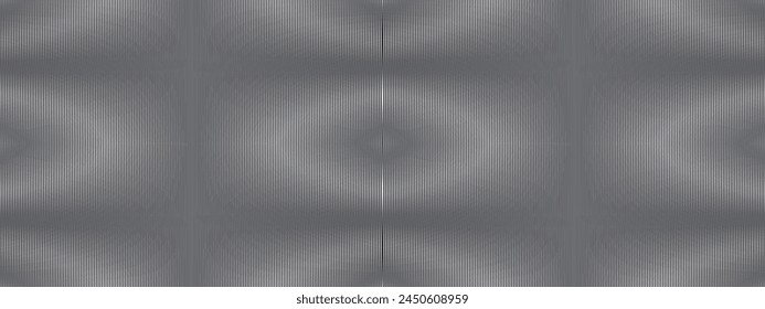 Abstract seamless pattern with vertical lines making moire optical effect of surreal psychedelic bg. Grunge texture. Black and white abstract background.