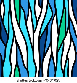 Abstract seamless pattern of vertical lines color of sea waves. Can be used for Wallpaper, fabrics, packaging.