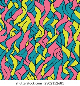 abstract seamless pattern with vibrant colors