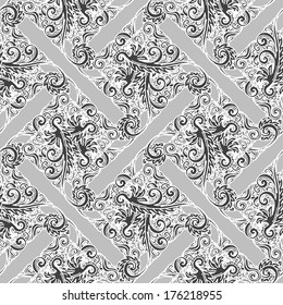 Abstract seamless pattern. Vintage background.