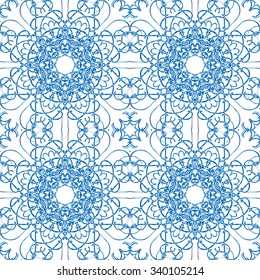 Abstract seamless pattern. . Vintage decorative elements. Hand-drawn background. Islam, Arabic, Indian, ottoman motifs. Ideal for printing on fabric or paper.