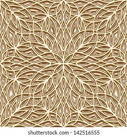 Abstract seamless pattern, vintage gold texture