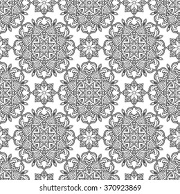 Abstract Seamless Pattern. Vintage Ornament Pattern. Ethnic decorative elements for print and cloth, fabrics and canvas texture or any other kind of design. 
